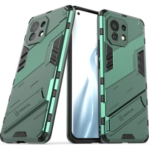 Xiaomi Mi 11 Için Standlı Ince Sert Pc Tpu Düşme Önleyici Koruyucu Kılıf (Yurt Dışından)