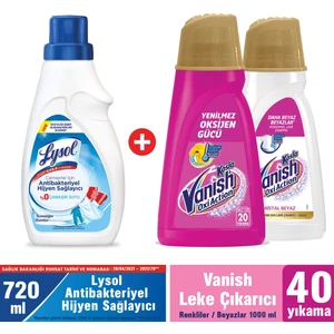 Çamaşır Antibakteriyel Hijyen Sağlayıcı 720 ml Vanish Kosla Leke Çıkarıcı Gold 2 1 Lt