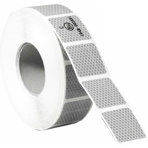 Tüvtürk Onaylı Reflektörlü Fosforlu Bant Ikaz Bandı Kesik 5 cm (Beyaz)-5 Metre