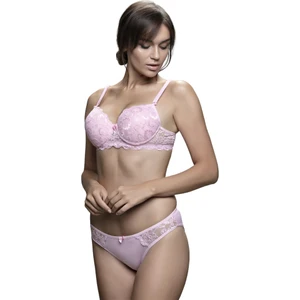 Dantelli Dolgusuz Sütyen Takımı Pembe – 75B