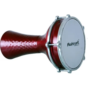 124 Kırmızı Alüminyum Çekiç Dövme Darbuka