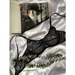 Telli Dantel Sütyen Siyah - 95B