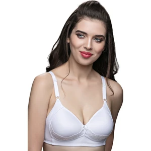 Telsiz Dantelli Süngerli Minimizer Sütyen Beyaz – 95B