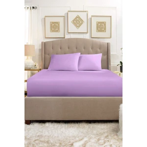 Lady Moda Çift Kişilik Lastikli Çarşaf Takımı - Lila