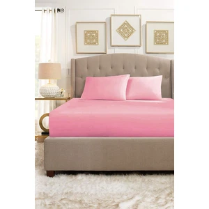 Lady Moda Çift Kişilik Lastikli Çarşaf Takımı - Pembe