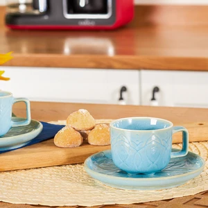 Vita Mavi 2 Kişilik Kahve Fincanı Takımı 90 ml