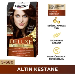 Shwarzkopf Palette Deluxe Yoğun Renkler 5-680 Altın Kestane Saç Boyası