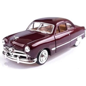 Motor Max 1:24 1949 Ford Coupe Diecast Model Araba Bordo