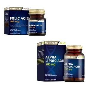 400 Mcg Folic Acid + Alpha Lipoic Acid(Tioktik Asit) 200 Mg 60 Tablet