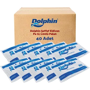 Şeffaf Eldiven Pe (L) 100lü Paket 40 Adet