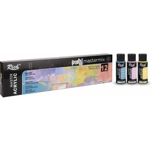 Mastermix Akrilik Boya Pastel Renkler 12X60CC