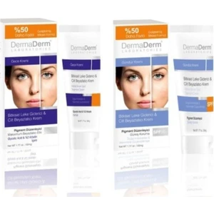 Leke Gece Kremi 100 gr + Dermaderm Leke Gündüz Kremi 100 gr