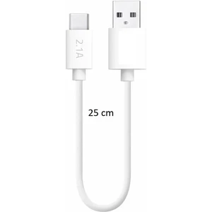 Samsung Uyumlu Type-C USB Powerbank Hızlı Şarj ve Data Kablosu 2.1A 25CM Şarz