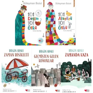 Can Çocuk Yayınları 101 Deyim 101 Atasözü 101 Öykü + Zaman Bisikleti Serisi 5 Kitap Set / Bilgin Adalı, Süleyman Bulut