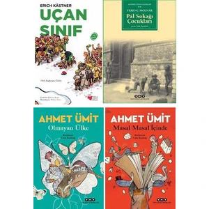 Yapı Kredi Yayınları 8+ Yaş Okunması Gerekenler Seti / Uçan Sınıf - Pal Sokağı Çocukları - Olmayan Ülke - Masal Masal Içinde