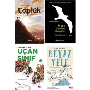 Can Çocuk Yayınları 8+ Yaş Okunması Gerekenler Seti / Çöplük - Martı Jonathan Livingston - Uçan Sınıf - Beyaz Yele