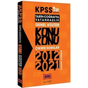 Yargı Yayınevi KPSS 2022 Genel Kültür  Konu Konu Tamamı Çözümlü Çıkmış Sorular