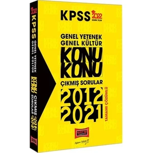 Yargı Yayınevi KPSS 2022 Genel Yetenek Genel Kültür  Konu Konu Tamamı Çözümlü Çıkmış Sorular