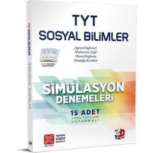 3D Yayınları TYT Sosyal Bilimler 15'li Simülasyon Denemeleri Tama
