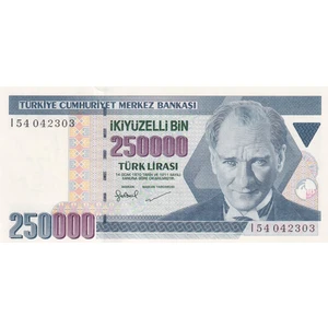 Benim Koleksiyonum 7.emisyon 3.tertip 250.000 Türk Lirası