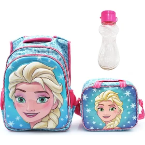 Masho Trend Tam Mavi Elsa Çanta  Beslenme  Suluk  Okul Çantası  Frozen Çanta  Elsa Çanta