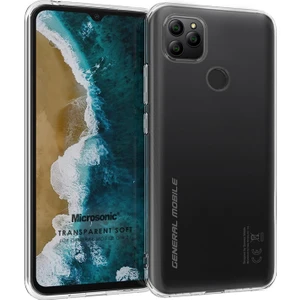 General Mobile Gm 21 Kılıf Transparent Soft Beyaz