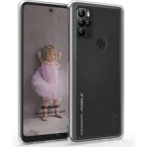 General Mobile Gm 21 Pro Kılıf Transparent Soft Beyaz