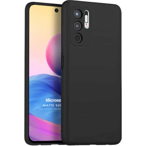 Matte Silicone Xiaomi Redmi Note 10 5g Kılıf Siyah