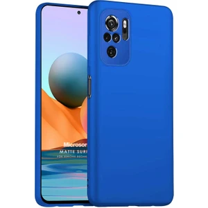 Matte Silicone Xiaomi Redmi Note 10 Kılıf Mavi