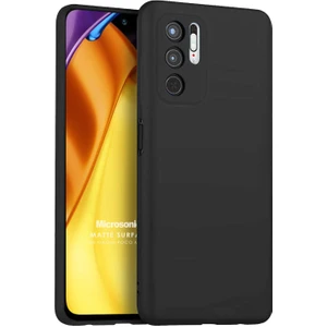 Matte Silicone Xiaomi Poco M3 Pro Kılıf Siyah