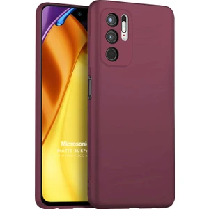 Matte Silicone Xiaomi Poco M3 Pro Kılıf Mor