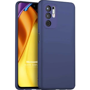 Matte Silicone Xiaomi Poco M3 Pro Kılıf Lacivert