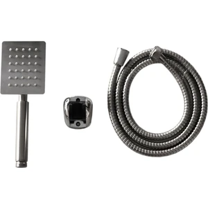 Inox Paslanmaz Metal Kare Mafsallı Duş Seti Duş Başlığı