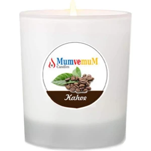 Kahve Kokulu Bardak Mum ( Buzlu Cam Bardak )