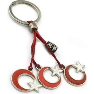 Anahtarlık Sepeti Ay Yıldız  Ipli Anahtarlık