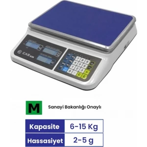 Cas Pr II Plus Tutar Hesaplamalı Terazi 15 kg