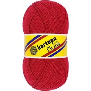 Flora K132 Koyu Kırmızı El Örgü Patik Ipi 100 gr