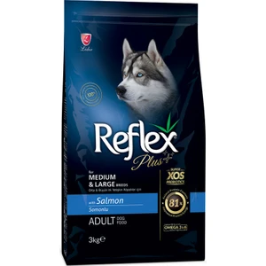 Plus Orta Büyük Irk Somonlu Yetişkin Köpek Maması 3 kg