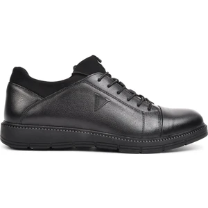 4467 Siyah Hakiki Deri Erkek Günlük Ayakkabı