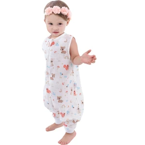 Çocuk Bebek Yazlık Baharlık Uyku Tulumu Sincap Müslin 0,5 Tog 1-2 Yaş