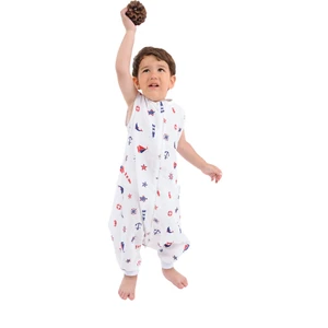 Çocuk Bebek Yazlık Baharlık Uyku Tulumu Gemici Müslin 0,5 Tog 5-6 Yaş