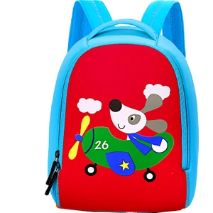 Karikatür Hayvanlı Neopren Çocuk Sırt Çantası