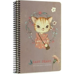 Easy Notes A4 Kareli Spiralli Karton Kapaklı Defter 100 Yaprak