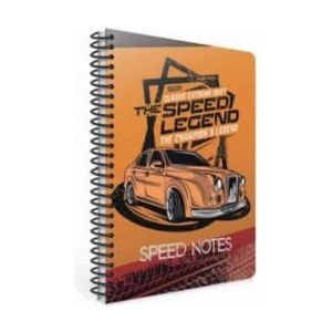 Speed Notes A4 Çizgili Spiralli Karton Kapaklı Defter 80 Yaprak