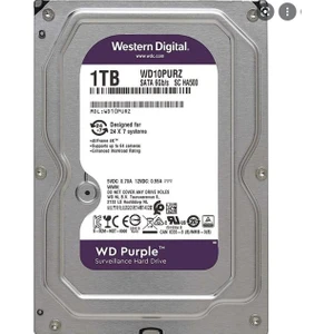 Wd Güvenlik 1tb 5400RPM 64MB 3,5" Sata3 Harddisk  10PURZ