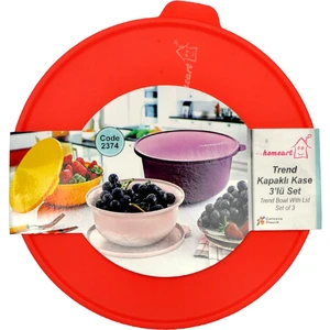 Kapaklı Kase 3 Lü Set