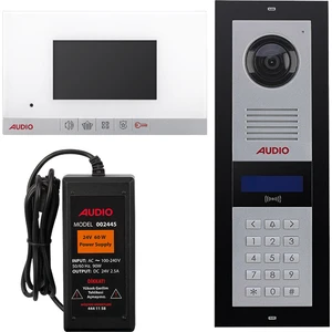 001180MBP 4.3 Inç 2 Daire Mekanik Buton Panelli Görüntülü Diafon Paketi