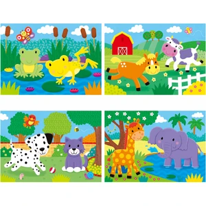 4 Yapboz 1 Arada - Hayvanlar