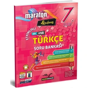 Maraton Yayıncılık 7. Sınıf Türkçe Etkinlikli Soru Bankası