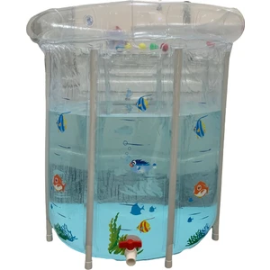 Bebek Aktivite Şişme Havuz Mavi Simitli Set